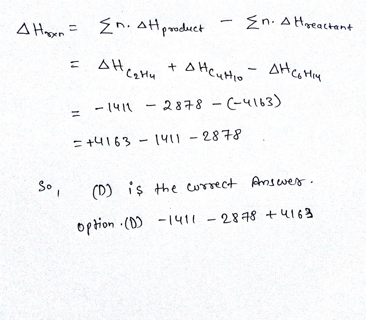 Answered What is the enthalpy change of the bartleby